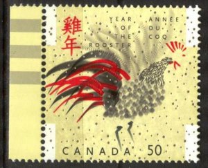 Canada 2005 Astrology Zodiac Year of Rooster Mi.2235 Bl.71 MNH