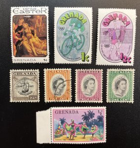 Grenada and Grenada Grenadines LOT - Used and MNH issues