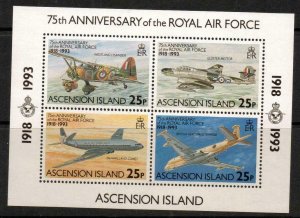 ASCENSION SGMS599 1993 ROYAL AIR FORCE MNH