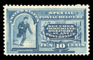 United States, Special Delivery #E2 Cat$500, 1888 10c blue, unused without gum