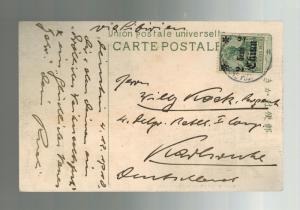 1910 China German Post Office Postcard Cover to Germany Kotohira Shrine