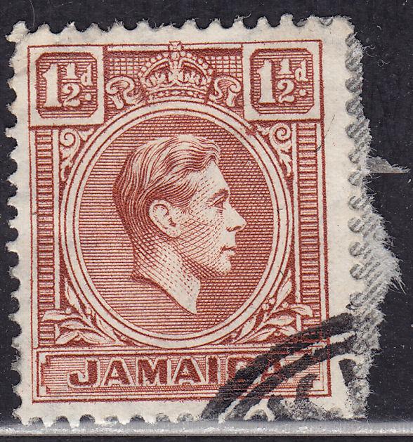 Jamaica 118 USED 1938 King George VI 1½d