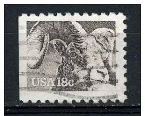 USA 1981 - Scott 1880 used - 18c, American Wildlife Bighorn 