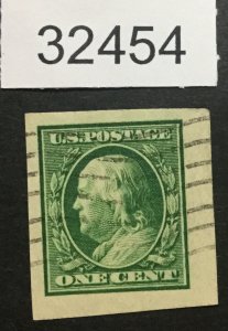 US STAMPS #383 IMPERF USED  LOT #32454