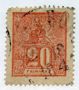 Sweden, Scott #16, Used