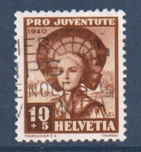 Switzerland  #B107  used 1940  Pro Juventute  10c