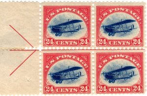 US Airmail C3 Four Blocks Mint