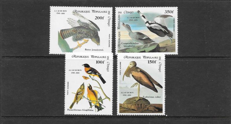 BIRDS - CONGO #C338-341