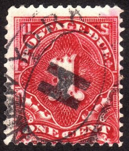 1895, US 1c, Postage Due, Used, Sc J38