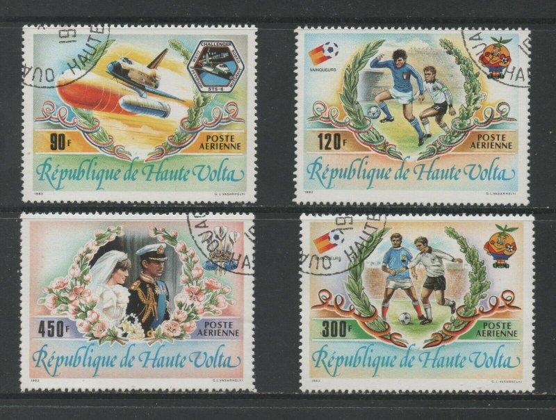 Thematic Stamps Others - UPPER VOLTA 1983 World EVENTS (Diana) 665/8 4v used