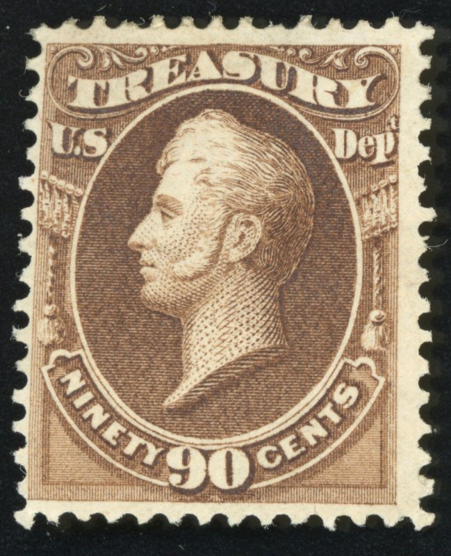 US Scott O82 Mint HR OG 90 cents Treasury Official  Lot AOF082  bhmstamps 