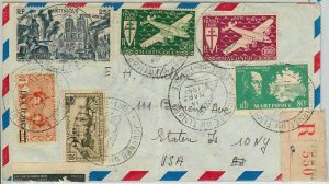 45081 - MARTINIQUE - POSTAL HISTORY: LETTER to USA 1947 - VERY NICE!!-