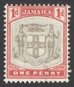 Jamaica Sc# 34 MH 1904 1p Arms of Jamaica