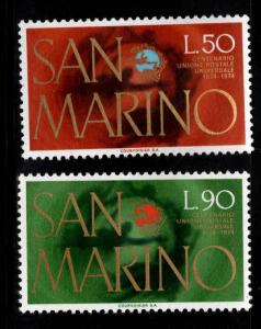 San Marino Scott 848-849 MNH** 1974 UPU set