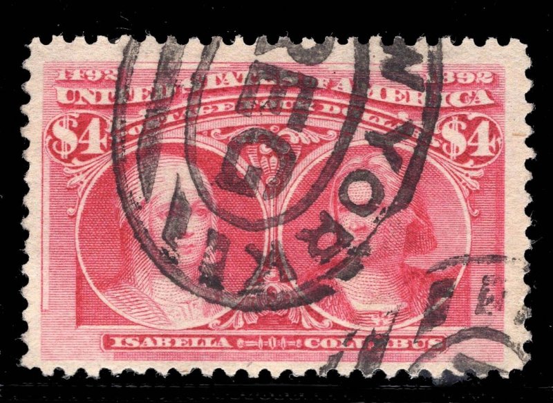 MOMEN: US STAMPS #244 USED LOT #80941