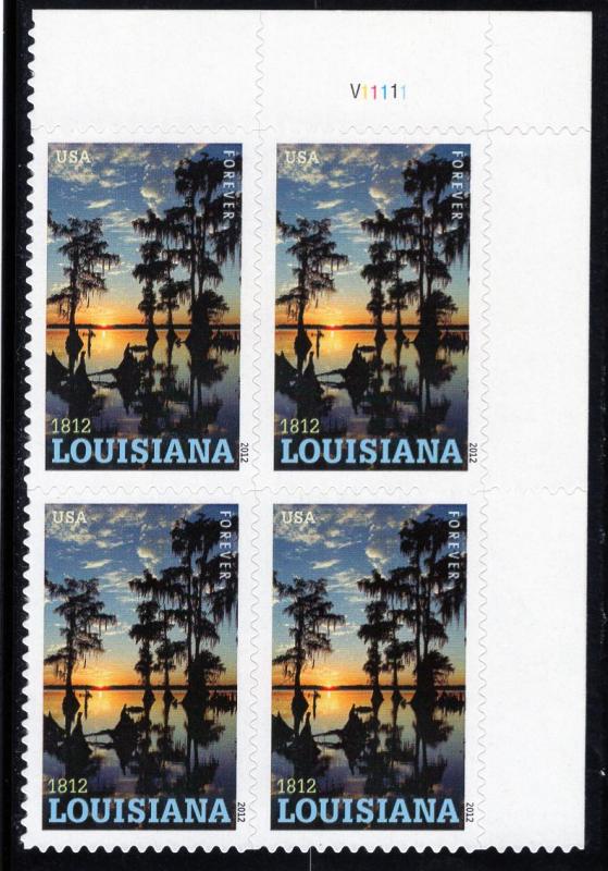 4667 Louisiana, MNH, UR-PB/4, CV $4.00