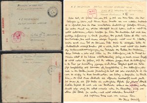 Prisoner of War POW 1943 RAMATAIM Palestine to Germany ILAG VIII Z Censor Cover