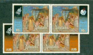 AITUTAKI 383a-385a MH CV $7.00 BIN $3.00