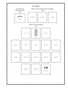 PRINTED ECUADOR 1865-2010 STAMP ALBUM PAGES (441 pages)