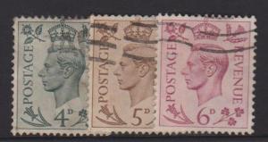 Great Britain Sc#241-243 Used
