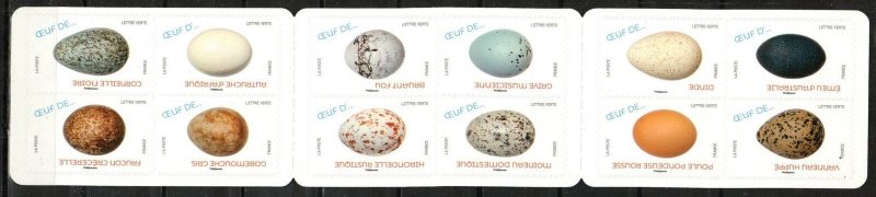 France Stamp 5817-5828  - Bird eggs