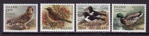 D4-Iceland-Sc#642-5-unused NH set-Birds-1987-