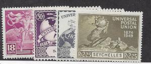 Seychelles, 153-56, UPU Issue Singles,**LH**