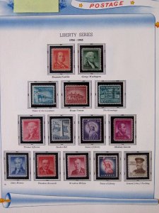 US - LIBERTY SERIES - WHITE ACE PAGES - MNH - CAT VAL $22.30