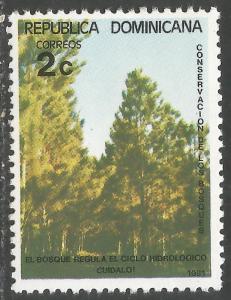 DOMINICAN REPUBLIC 848 MNH TREES M1225-5