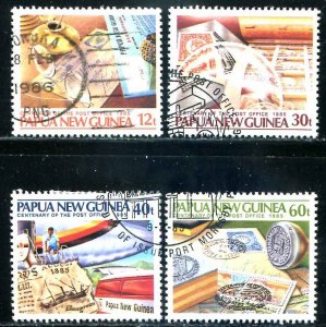 Papua New Guinea SC# 627-30 Post Office Centenary set   Used