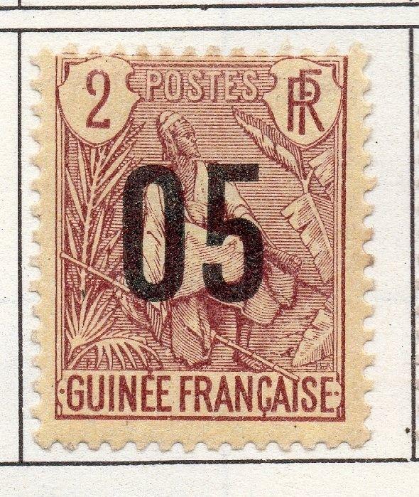 French Guinea 1912 Early Issue Fine Mint Hinged 05c. Surcharged 193449