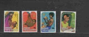 PAPUA NEW GUINEA #508-511 1979 IYC MINT VF LH O.G