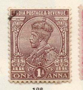 India 1926 GV  Early Issue Fine Used 1a. 159082