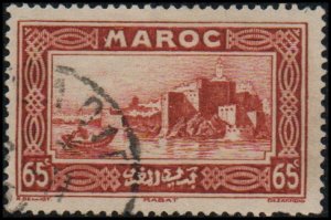 French Morocco 136 - Used - 65c Kasbah of the Oudayas, Rabat (1933)