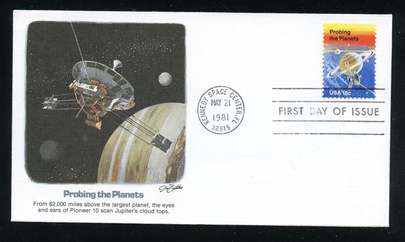 US 1916 Space Achievement - Pioneer II UA Fleetwood cachet FDC