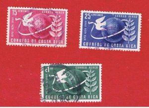 Coasta Rica #C186-188   VF used   Air Post   Free S/H