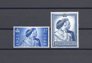 GREAT BRITAIN 1948 SG 493/494 MNH