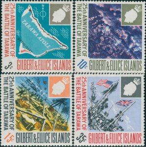 Gilbert & Ellice Islands 1968 SG150-153 Battle of Tarawa set MNH 