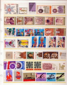 POLAND Art Aviation Costumes MNH Collection (Apx 110 Items) (Mzt 570 