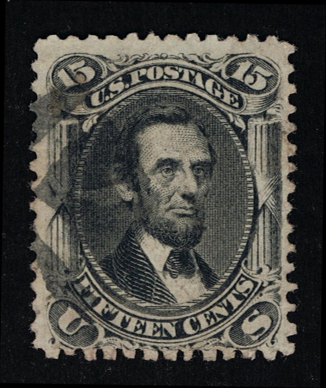 VERY AFFORDABLE GENUINE SCOTT #77 F-VF USED BLACK 1866 NBNC PRINTING #19316