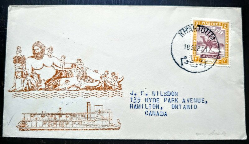 VERY RARE SU// DAN ONLY 15 KNOWN” VIA STEAMER TPO CANCEL TO CANADA UNIQUE