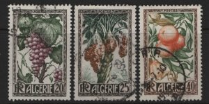 ALGERIA 229-231 USED GRAPES  SET 1950