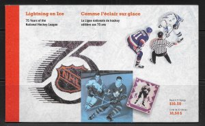 Canada 1443a-45a 75th NHL Booklet NH