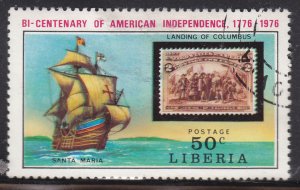 Liberia 708 American Revolution Bicentennial 1975