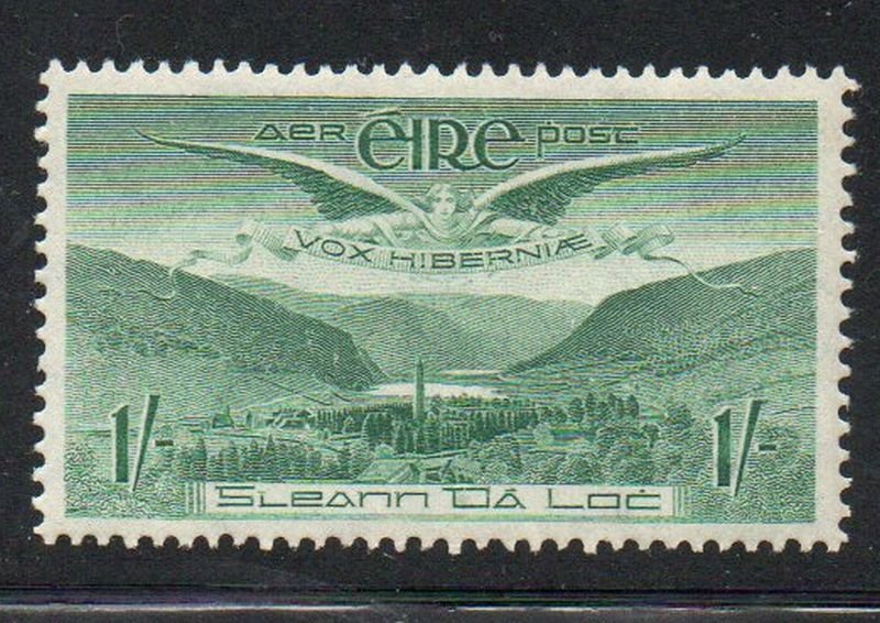 Ireland Sc C5 1949 1/ Angel over Glendalough Airmail stamp mint