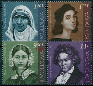 Moldova 2020 MNH People Stamps Beethoven Mother Teresa Raphael Music Art 1v Set