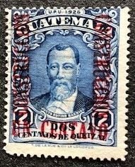 Guatemala RA17 Used, Surcharge