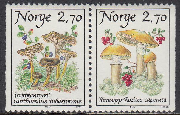 Norway 884-5 MNH - Mushrooms