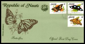 Nauru 279-279 Butterflies U/A FDC