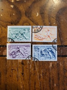 Stamps France Scott #B244-7 used